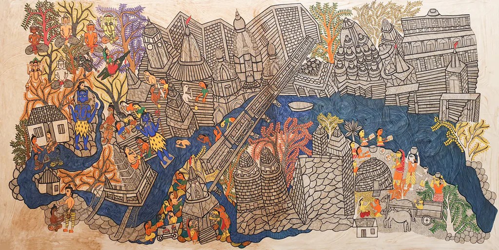 A Kumar Jha-Madhubani Art1